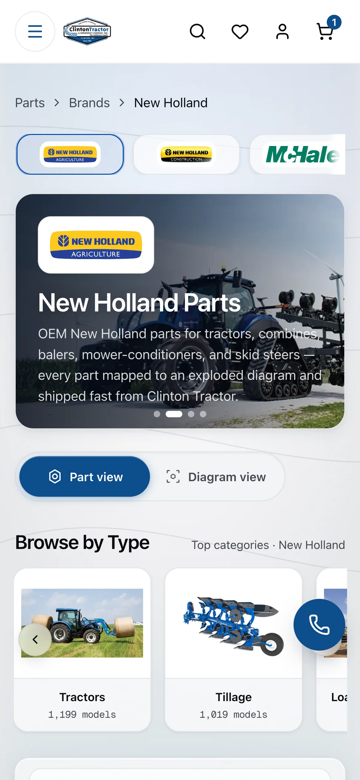 New Holland brand banner, prod